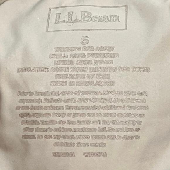 LL Bean Women’s Goose Down Puffer Vest Size Small Gray Insulated Warm Outdoor - Picture 4 of 5